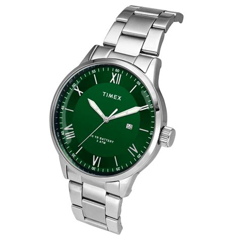 TIMEX - Buy Timex Men Analog Green Round Brass Dial Watch- TWEG19918 ...