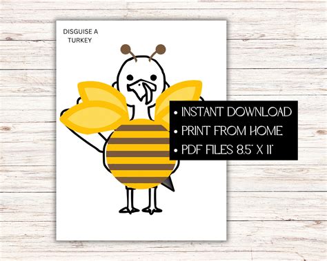 Disguise A Turkey Free Printable Pdf - Free coloring pages to print