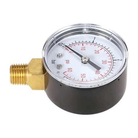 50mm Manometer Pool Filter Water Pressure Dial Hydraulic Pressure Gauge ...