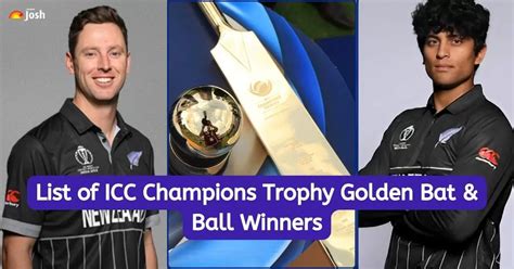 Full List of ICC Champions Trophy Golden Bat Winners (1998-2025)
