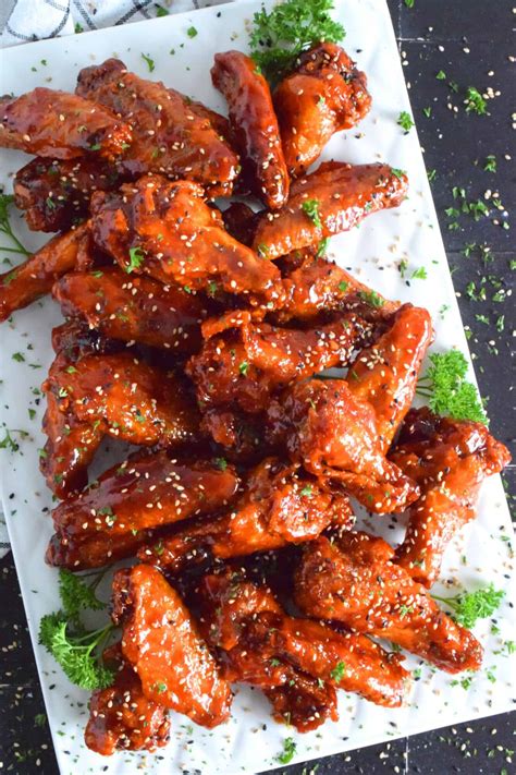 Spicy Honey Garlic Wings - Lord Byron's Kitchen