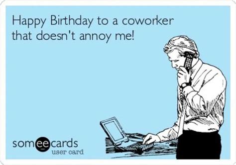 a person on a cell phone with the caption happy birthday to a coworker ...