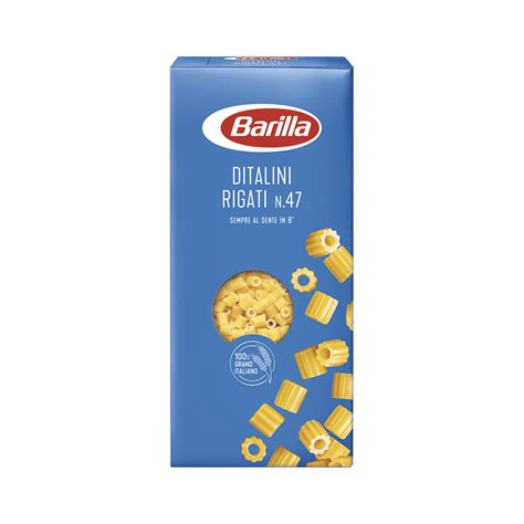 Barilla Ditalini Rigati N 47, Pasta di Semola di Grano Duro 500g ...