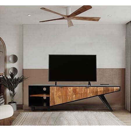 CORSICA DESIGNS | 3D Elevated Solid Wood TV Cabinet | Up to 65" TV | 1 ...