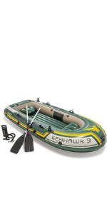 Toy Imagine Seahawk 2 Person (7'9"L x 3'9"W x 1'4"H) Inflatable Poly ...
