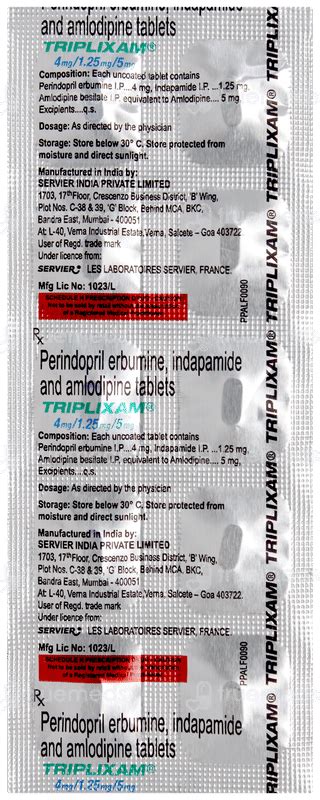 Triplixam | Order Triplixam Tablet Online at Truemeds