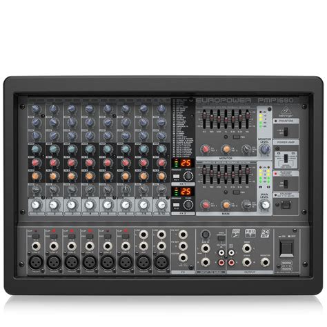 Behringer EUROPOWER PMP1680S 1600-Watt 10-Channel Powered Mixer with ...