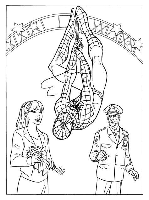 Coloring Spiderman Printable - Educational Printable Worksheets