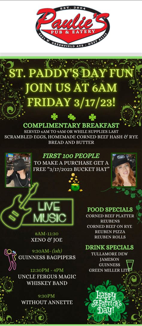 Paulie's Pub & Eatery | Bar and Grill | West Allis, WI