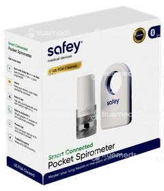 Safey Smart Connected Pocket Spirometer 1 - Uses, Side Effects, Dosage ...