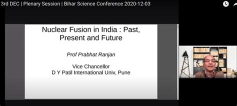 Nuclear Fusion in India : Past, Present and Future – Prof Prabhat ...