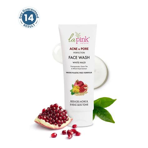 Acne & Pore Perfection Face Wash – White Haldi & Green Tea – La Pink