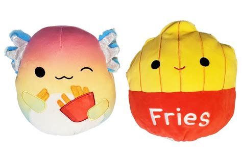 Squishmallows 8" Flip-A-Mallows Aika The Axolotl and Floyd Fries ...