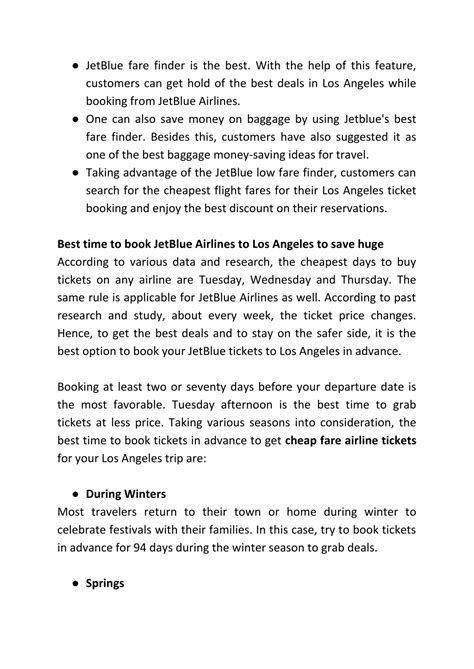 PPT - Find the Best Deals in Los Angeles using JetBlue Airlines ...