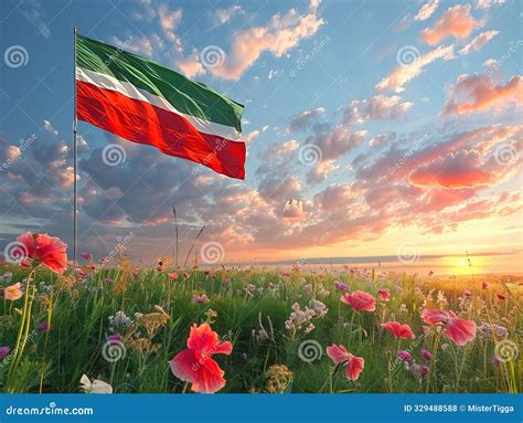 Beautiful White, Green, Red Flag, Green, White and Red Fabrics Made ...