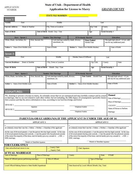 Image result for Marriage License Forms