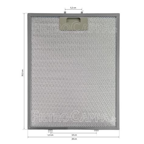Metal Filter 35,4 x 27,8 cm for Atlan Cooker Hood ATAF3503IS024