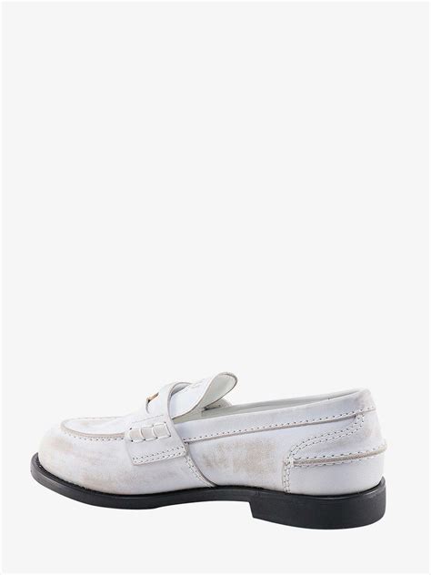 Miu Miu Loafer White Womens Miu Miu