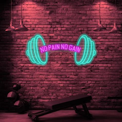 Buy Barbell Neon Sign Led Light for Gym Online