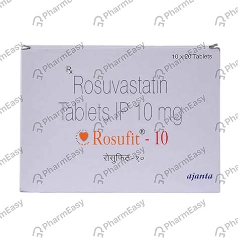 Rosufit 10 MG Tablet (20): Uses, Side Effects, Price & Dosage | PharmEasy