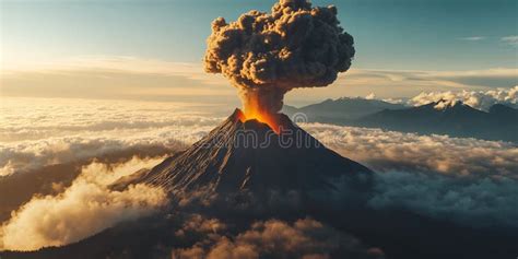 Image result for Exploding Volcano Landscape Simple