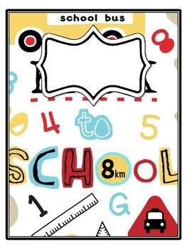 4 Back To School Binder Covers and Spines school resource by Swati Sharma