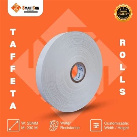 Taffeta Labels - Smartson White Blank Taffeta Roll for Garment Wash ...