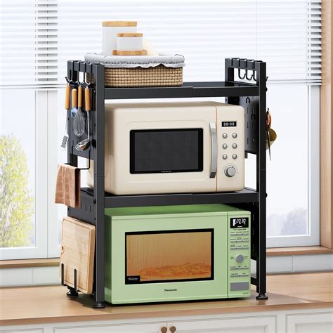 Amazon.com - Expandable Microwave Stand, Heavy Duty 3-Tier Adjustable ...