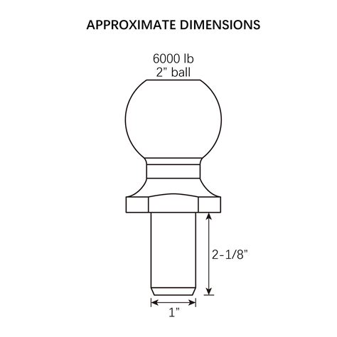 Hyper Tough HyperTough 2 inch Chrome Hitch Ball, 6000 lbs GTW India | Ubuy
