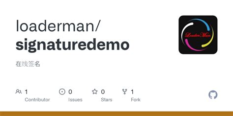 GitHub - loaderman/signaturedemo: 在线签名