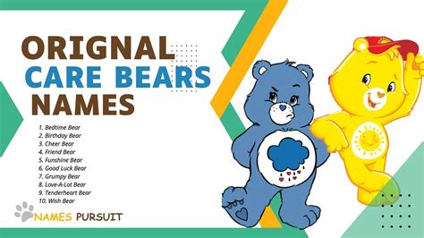 Original Care Bears | NamesPursuit | Name inspiration, Care bears, Bear ...