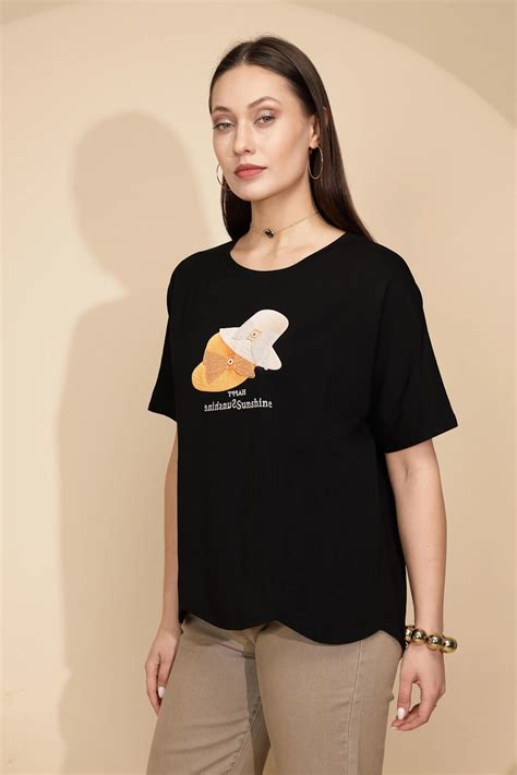 Black Cotton Regular Fit Top – Global Republic