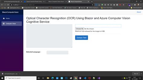 Optical Character Reader Using Blazor And Azure Computer Vision ...