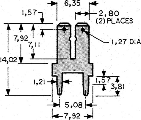 1282 Keystone | Keystone PC QUICK-FIT Uninsulated Male Spade Connector ...