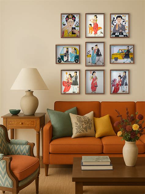 Buy Couple Painting in Kalighat by Bhaskar Chitrakar