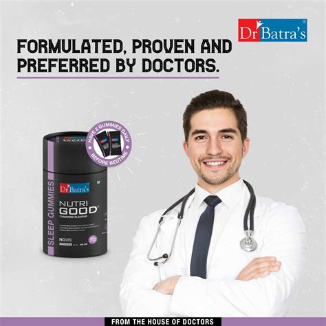 Dr Batra's Nutrigood Melatonin Sleep Gummies for Falling Asleep Faster