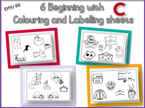 6 Beginning with C Colour and Label Sheets | Teaching Resources