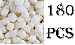 Nature Vit Veg Mini Marshmallows, 180 Pieces [Pack of 3 Jars x 60 Pcs ...