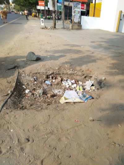 improperly laid rainwater pits - Times of India