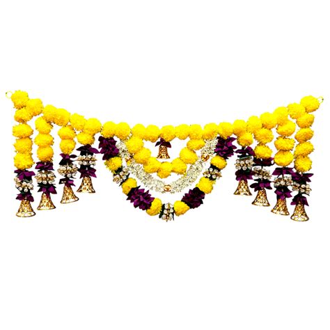 “40 inch Marigold Toran for Main Door- Traditional Flower garland ...
