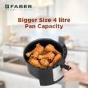 FABER 4L Air Fryer| Non-Stick Container|LED Display|1350W| Fry,Bake ...