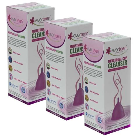 everteen Menstrual Cup Cleanser With Plants-Based Formula for Women ...