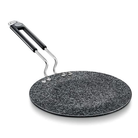 Prestige Durastone Hard Anodised 6 Layer Non-Stick Concave Tawa, 26.5 ...
