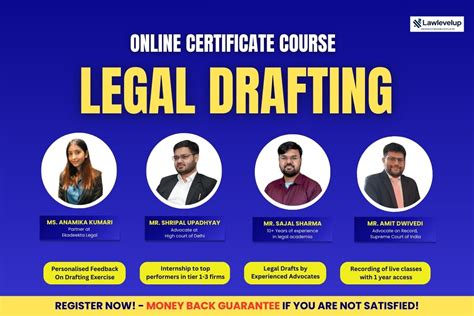 Lawlevelup Launches Online Certificate Course on Legal Drafting ...