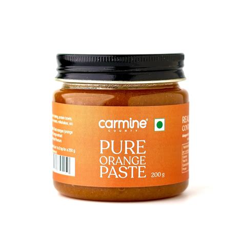 Carmine County Pure Orange Paste 200 g, No Artificial Flavours, No ...