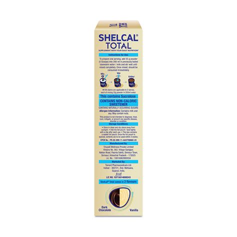 Buy Shelcal Total Adults Dark Chocolate Flavour Daily Nutrition Powder ...