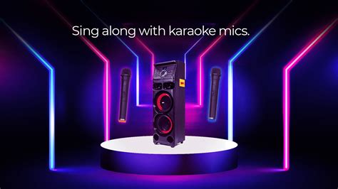 BPL BASH PX BPS501 1350 Watts Party Speaker with Two wireless Karaoke ...