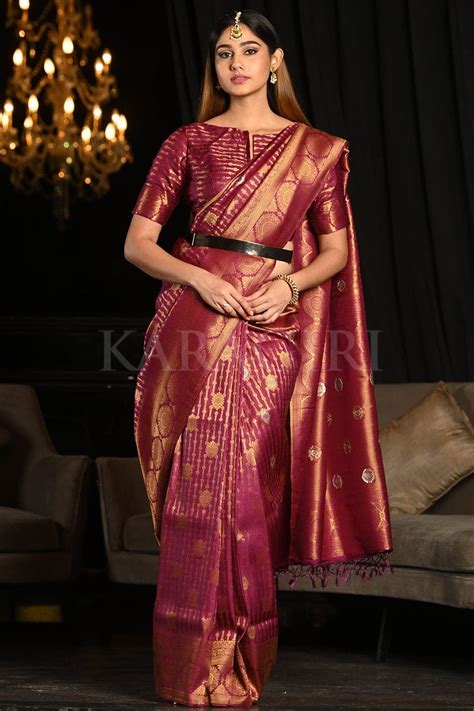 Buy Purple Sarees Online at Best Price | Karagiri