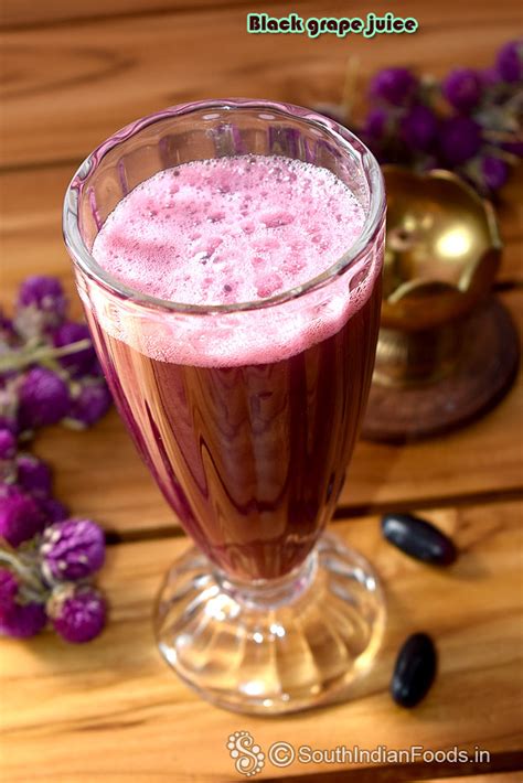 Black grape juice-How to make-Step by step photos