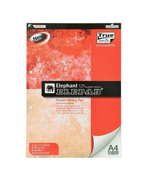 Elephant Notepad, report book, A4 Model P-102 70 gsm, 50 sheets, strai ...